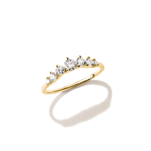 Thomas Sabo - Ring i 18k gullforgylling med zirkonia