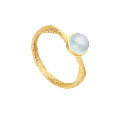 Dulong - Vega Pacific ring i 18k gult gull med akvamarin - Small