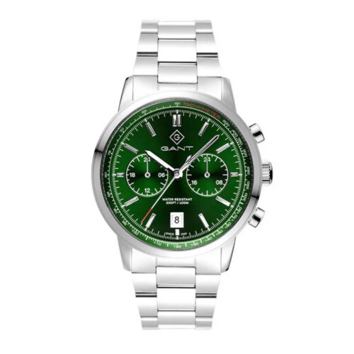 GANT - Bergamo herreklokke i stål med grønn urskive, 42 mm