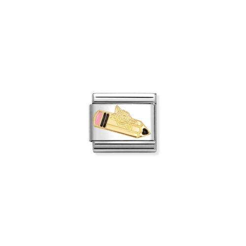 Nomination – Composable™ SYMBOLS steel, enamel and 18k gold Pink Pencil