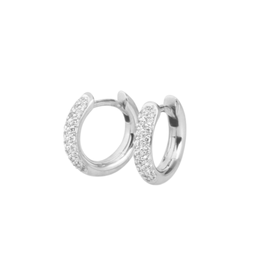 Saint Maurice - Ørepynt i hvitt gull med diamant 0,308 ct