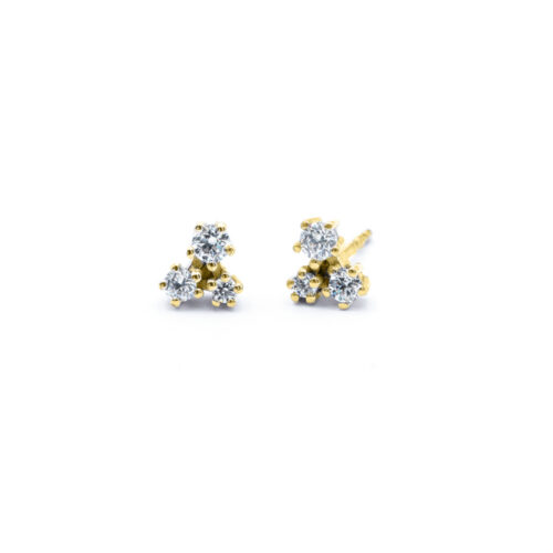 Nöen - Sparkle ørepynt i 14k gult gull og diamanter