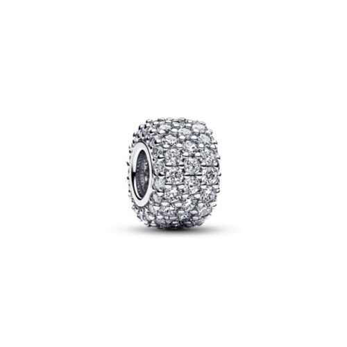 Pandora - Rund Charm med glitrende steiner