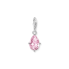 Thomas Sabo - Charm/anheng i sølv med rosa zirkonia, dråpe - Charmista