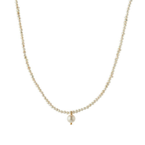 Stine A Jewelry - Heavenly Pearl Dream Necklace Gold - Classy