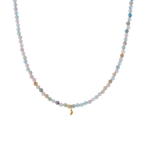 Stine A Jewelry - Soft Pastella With Tres Petit Moon Necklace