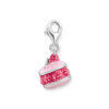 Thomas Sabo - Charm/anheng i sølv med rosa emalje, bringebærmacron - As We Kiss - Bilde 2