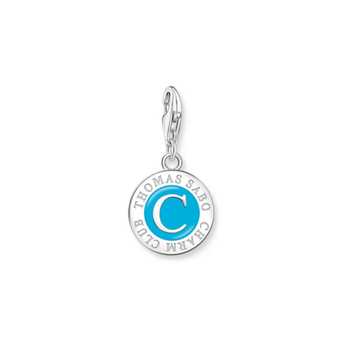 Thomas Sabo - Charm/anheng i sølv, turkis mynt - Charmista