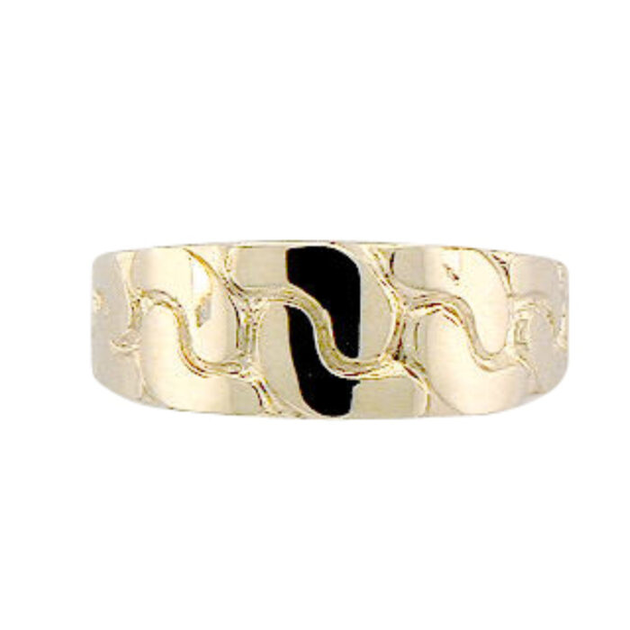 2270050 NC Christophersen - Ring i gull med strukturmønster