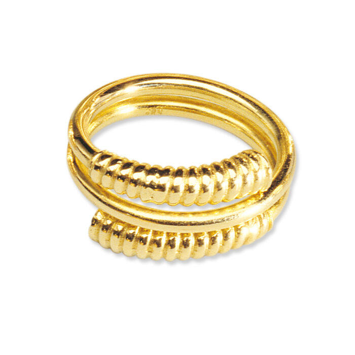 2293904 SAGA - Ring i 14k gult gull - Spiral