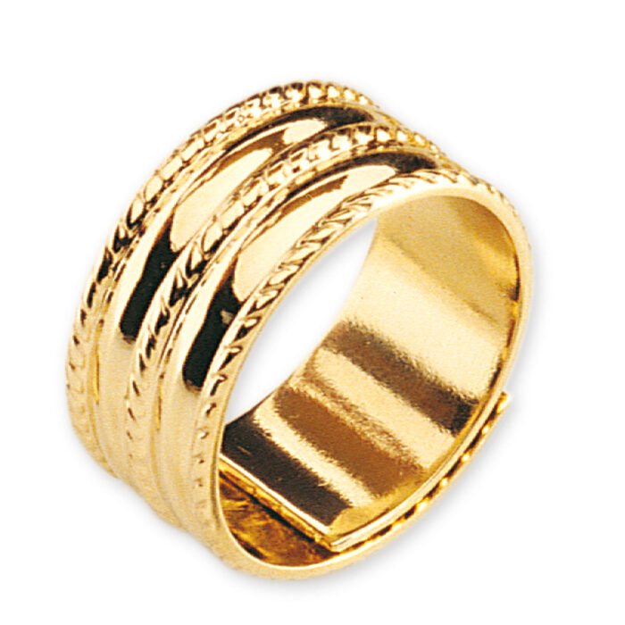 2293910 SAGA - Ring i 14k gult gull - Viking smal