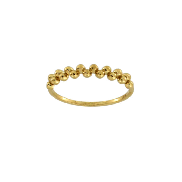 2296086 NC Christophersen - Ring i gult gull med små kuler NC Christophersen - Ring i gult gull med små kuler