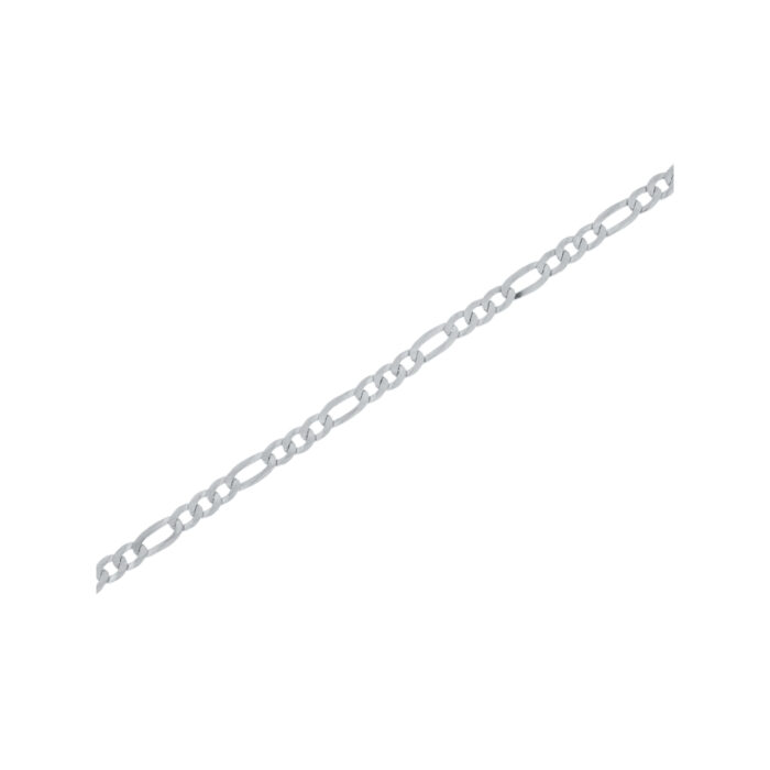 232519 NC Christophersen - Armbånd med 3,4 mm figarolenke i sølv - 2 ulike lengder