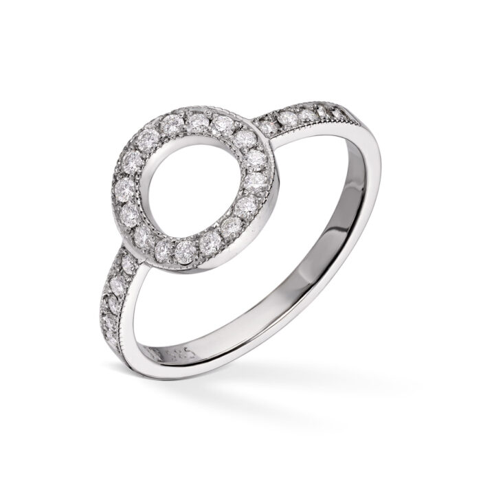 26 stk 001ct Diamonds by Frisenberg - Ring i hvitt gull med diamanter - totalt 0,26 ct