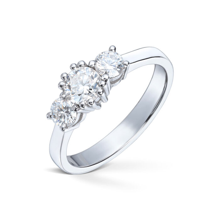 Diamonds by Frisenberg - Håndlaget ring i hvitt gull med diamanter ialt 0,90 ct tw/si1