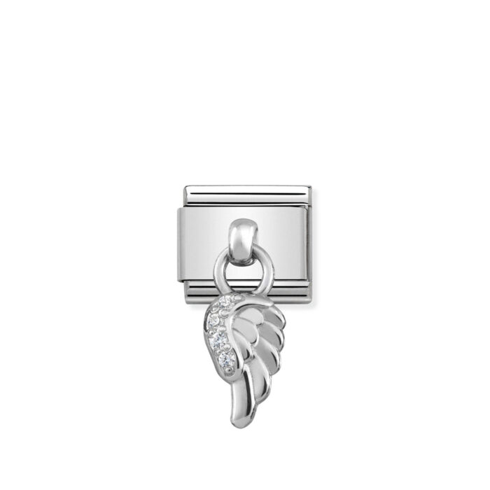 331800 06 01 Nomination - Composable Classic CHARMS stainless steel and 925 sterling silver Wing Nomination - Composable Classic CHARMS stainless steel and 925 sterling silver Wing