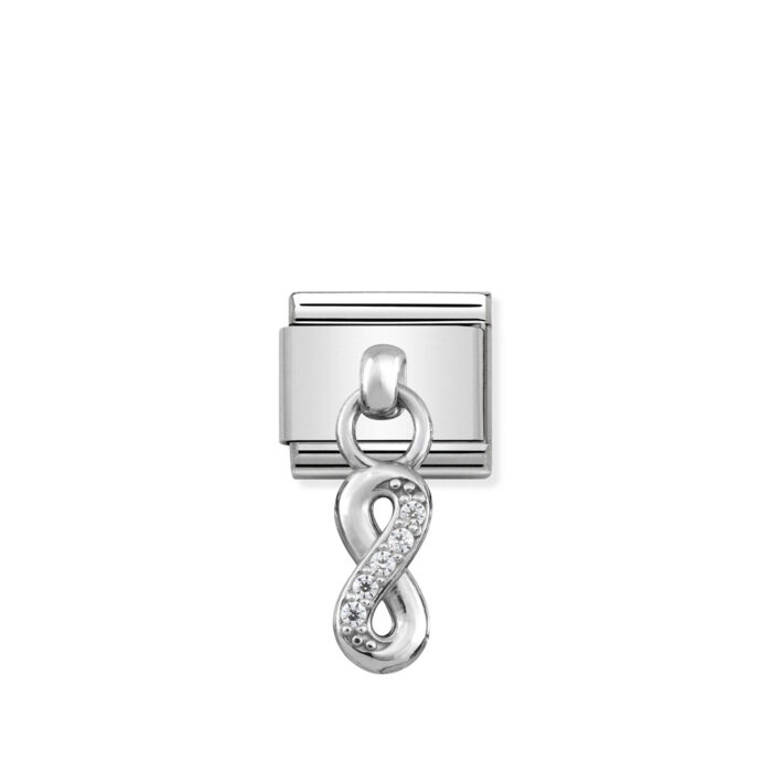 331800 10 01 Nomination - Composable Classic CHARMS stainless steel and 925 sterling silver Infinity Nomination - Composable Classic CHARMS stainless steel and 925 sterling silver Infinity
