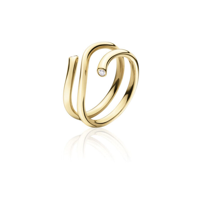 3569740 Magic Ring Georg Jensen - Magic ring i gult gull med diamanter