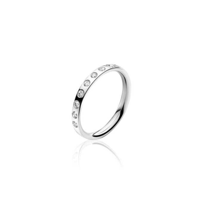 3569900 Magic Ring1 Georg Jensen - Magic ring i hvitt gull med 0,18 ct diamanter Georg Jensen - Magic ring i hvitt gull med 0,18 ct diamanter