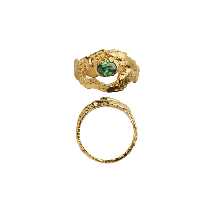 STINE A JEWELRY - MY LOVE ROCK WITH GREEN STONE RING