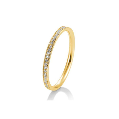 Saint Maurice - Eternity Ring I Gult  Gull Med Diamanter 0