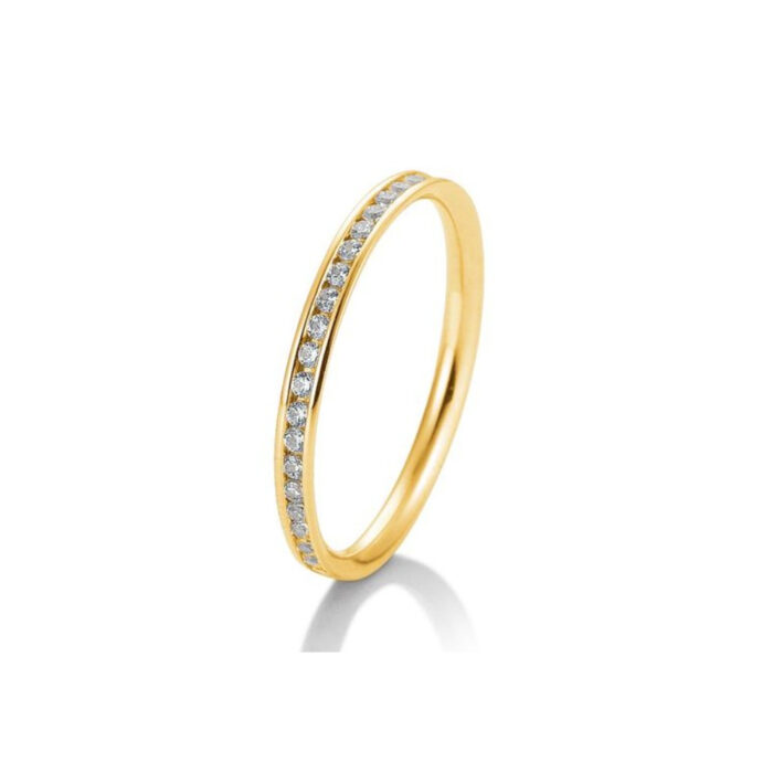 Saint Maurice - Eternity Ring I Gult Gull Med Diamanter 0