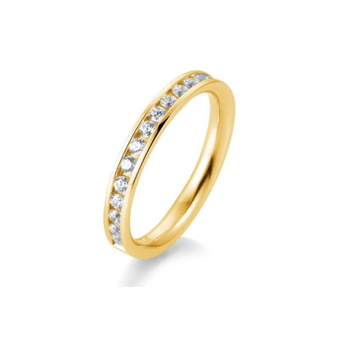 Saint Maurice - Eternity Ring I Gult Gull Med Diamanter 0