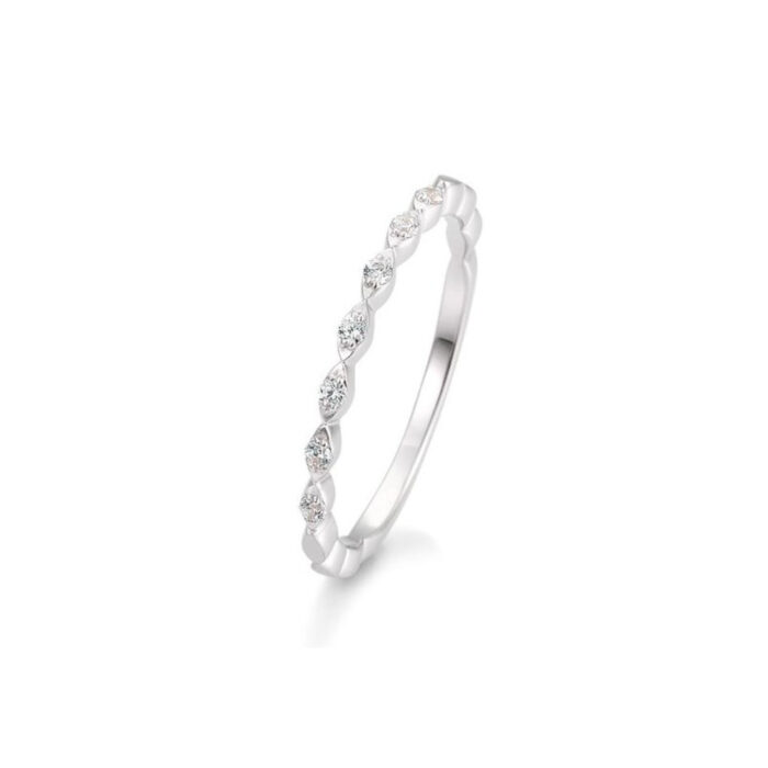 Saint Maurice - Eternity Fantasy Ring I hvitt Gull Med Diamanter 0