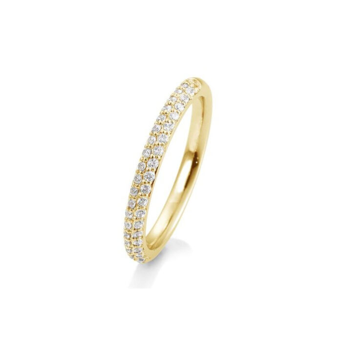 Saint Maurice - Eternity Ring I Gult Gull Med Diamanter 0