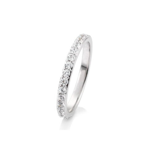 Saint Maurice - Eternity Ring I Hvitt Gull Med Diamanter 0