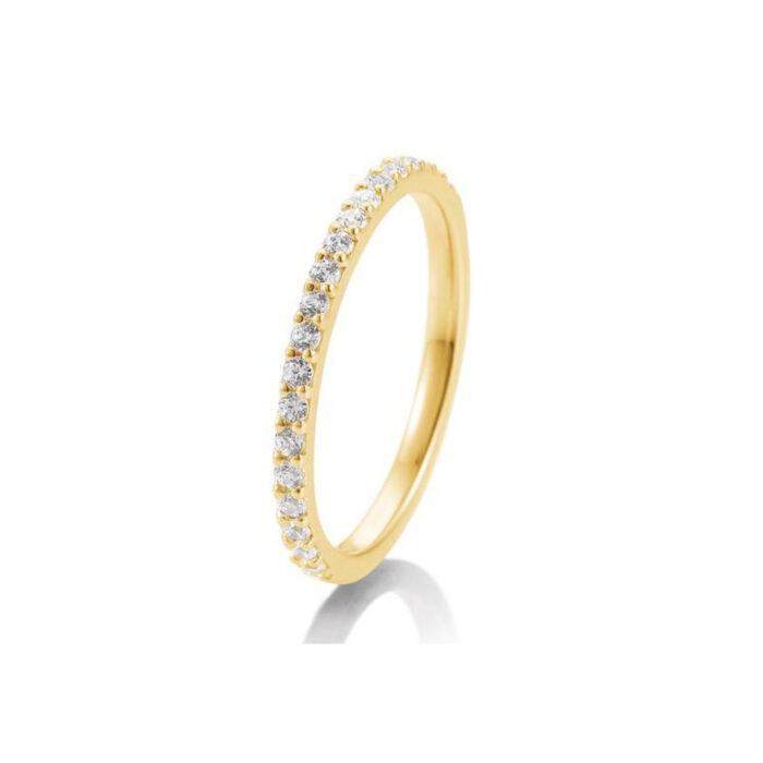 Saint Maurice - Eternity Ring I Gult Gull Med Diamanter 0