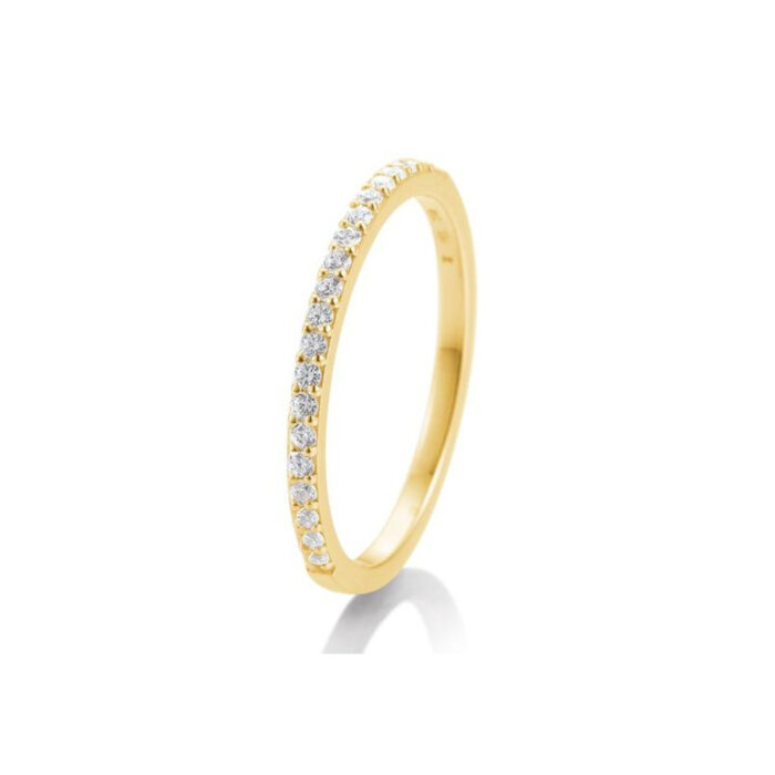 Saint Maurice - Eternity Ring I Gult Gull Med Diamanter 0