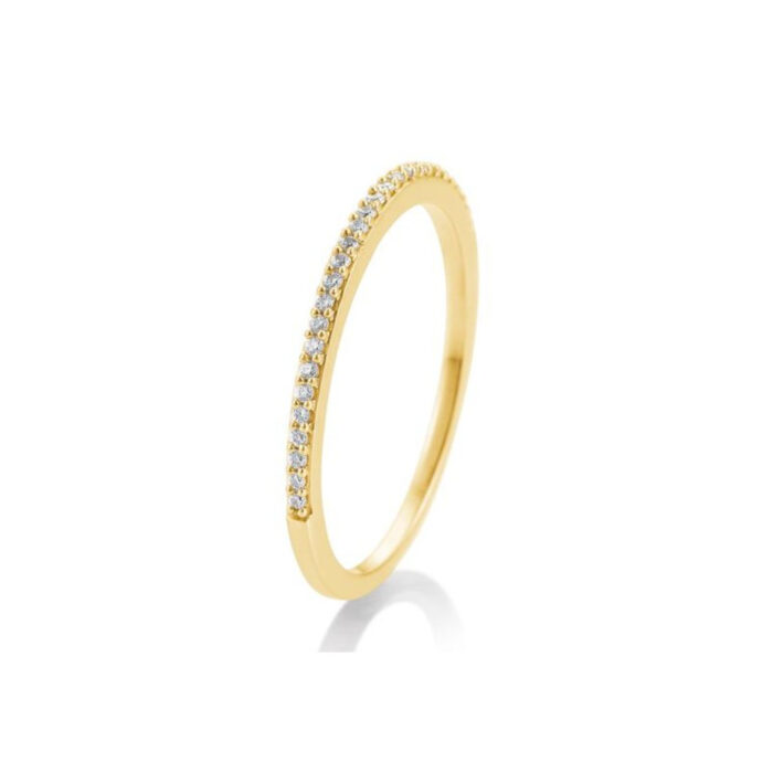 Saint Maurice - Eternity Ring I Gult Gull Med Diamanter 0