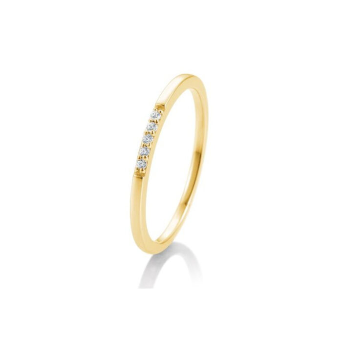 Saint Maurice - Eternity Ring I Gult Gull Med Diamanter 0