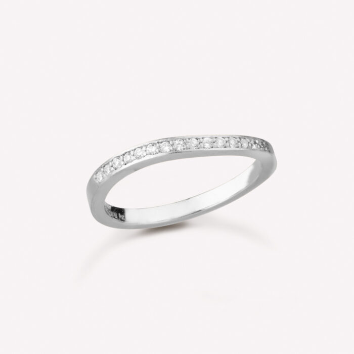 5 4203a R 2 byBiehl - Ocean Flow Band Sparkle ring