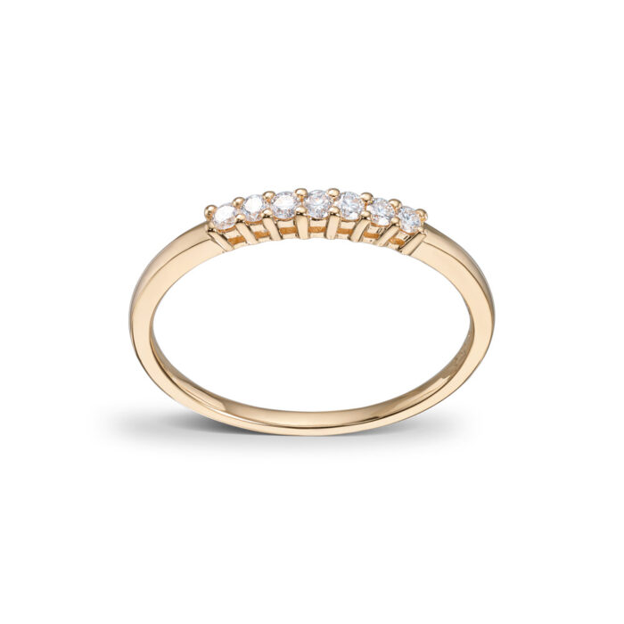 50 00179 1250 6300 1 Diamonds by Frisenberg - Ring i gult gull med diamanter, 0,15ct TW/SI