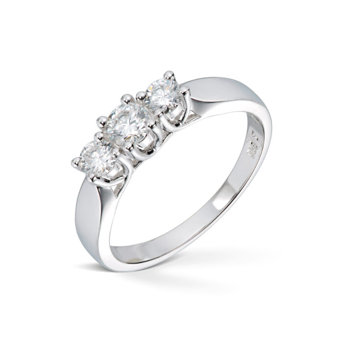 50 00718 050TWSI 18400 Diamonds by Frisenberg - Ring i hvitt gull med diamanter, totalt 0,50 ct Tw/si1