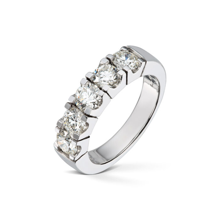 50 00770 1255 Diamonds by Frisenberg -Diamantring i hvitt gull 14K og diamanter ialt 2,00 ct TW/SI1