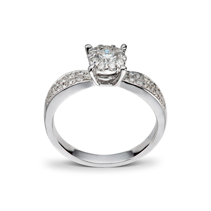 50 00970 1255 19995 1 Diamonds by Frisenberg - Ring i hvitt gull med totalt 0,65 ct diamanter