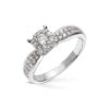 Diamonds by Frisenberg - Ring i hvitt gull med totalt 0,65 ct diamanter
