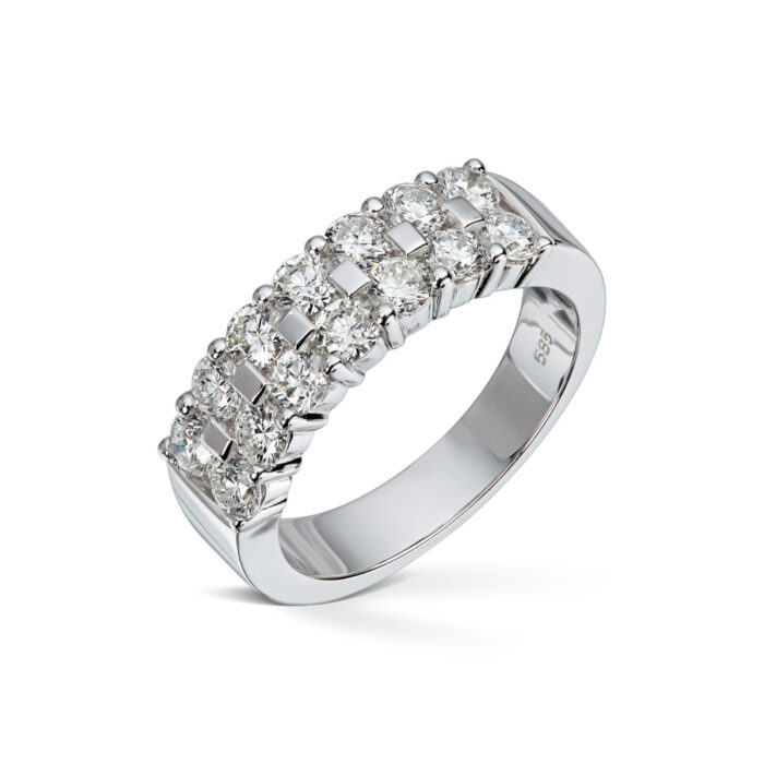 50 01042 1255 Diamonds by Frisenberg -Diamantring i hvitt gull 14K og diamanter ialt 1,50 ct Tw/si1