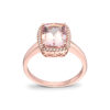 Diamonds by Frisenberg - Ring i rose gull med pink morganitt og 0,12 ct diamanter - Bilde 2