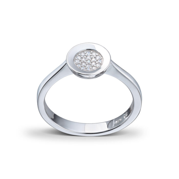 50 71062 610 875 1 Silver by Frisenberg - Sirkelformet ring i sølv med zirkonia