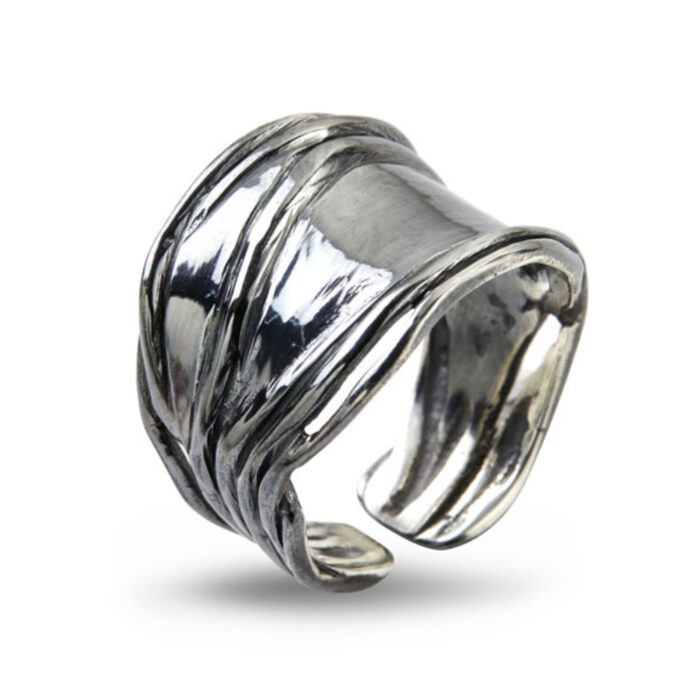 50110194 BY BIRDIE-sølv- sort rhodinert-ring