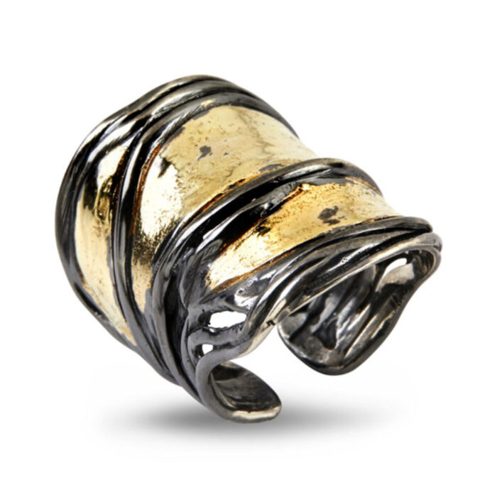 50110195A BY BIRDIE-sølv- sort rhodinert-ring