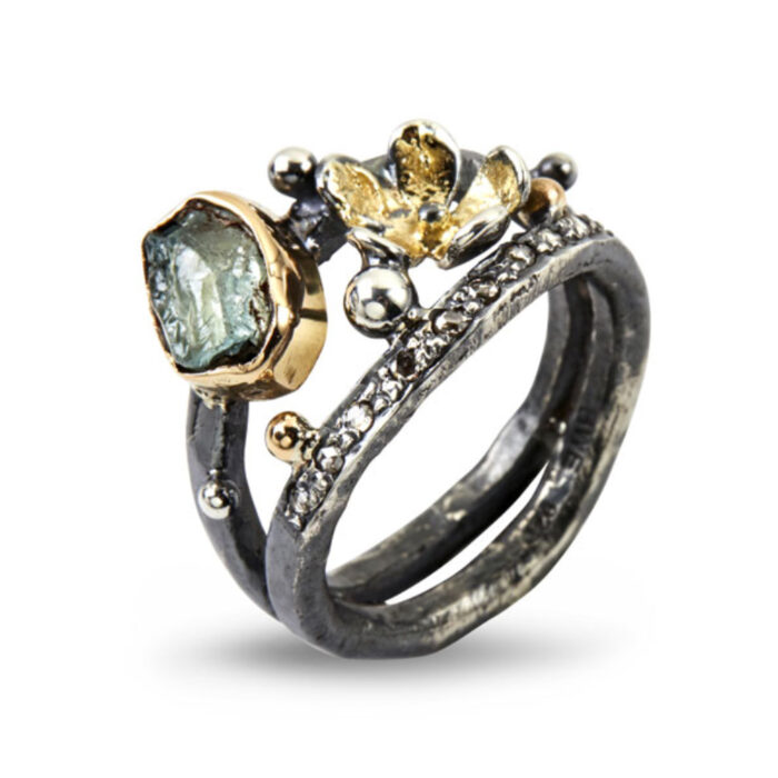 50110198 BY BIRDIE-sølv-sort rhodinert-ring BY BIRDIE-sølv-sort rhodinert-ring