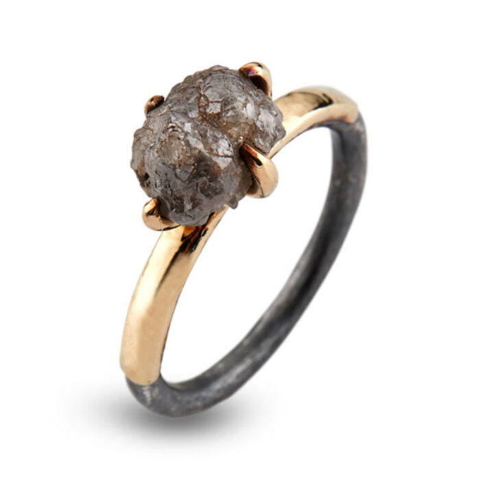 50110212 BY BIRDIE-sølv sort rhodinert-ring-Victoria BY BIRDIE-sølv sort rhodinert-ring-Victoria