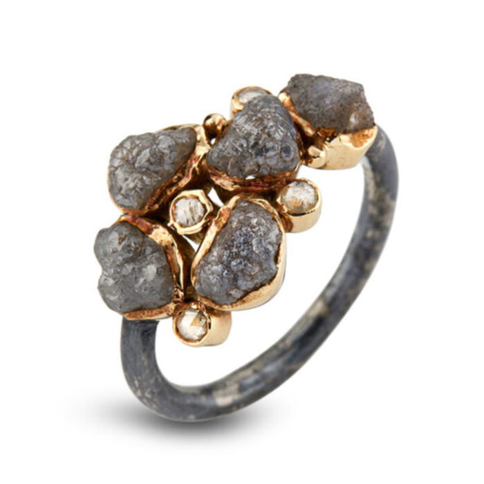 50110217 BY BIRDIE-sølv sort rhodinert-ring-Elisabeth 1 BY BIRDIE-sølv sort rhodinert-ring-Elisabeth 1
