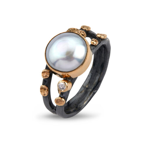 sølvring by birdie cara pearl 50110274P