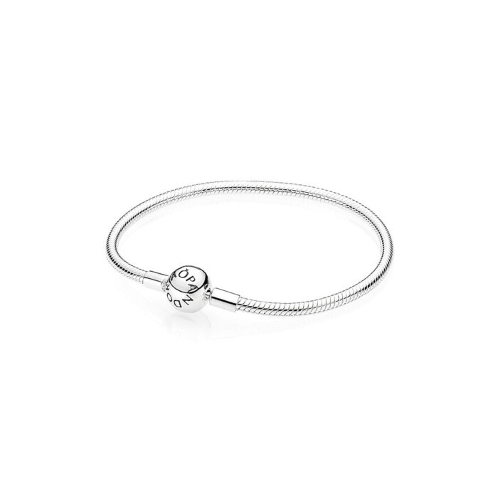 590728 Pandora - Moments Smooth Silver Clasp Bracelet - sølvarmbånd